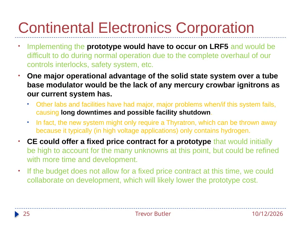Linac RF Modulators Status Update Trevor Butler - slide 25 of 28