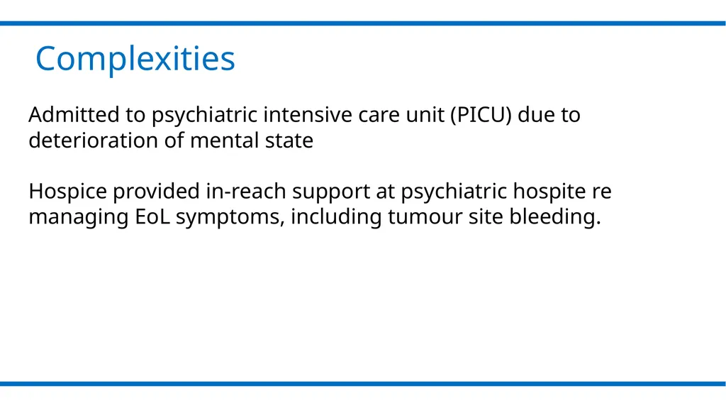 Addressing the gap between palliative care and - slide 20 of 26