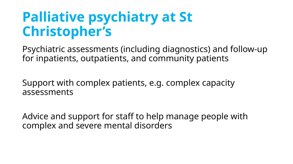 Addressing the gap between palliative care and - slide 3 of 26