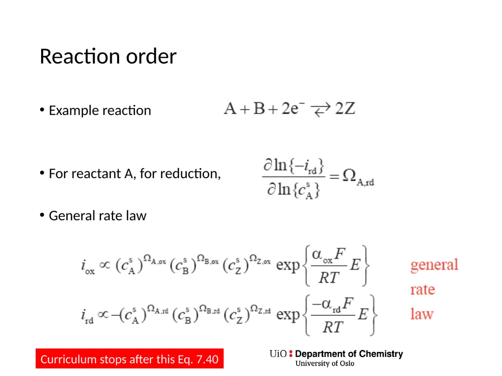KJM 3110 Electrochemistry Chapter 7. Electrode - slide 26 of 27
