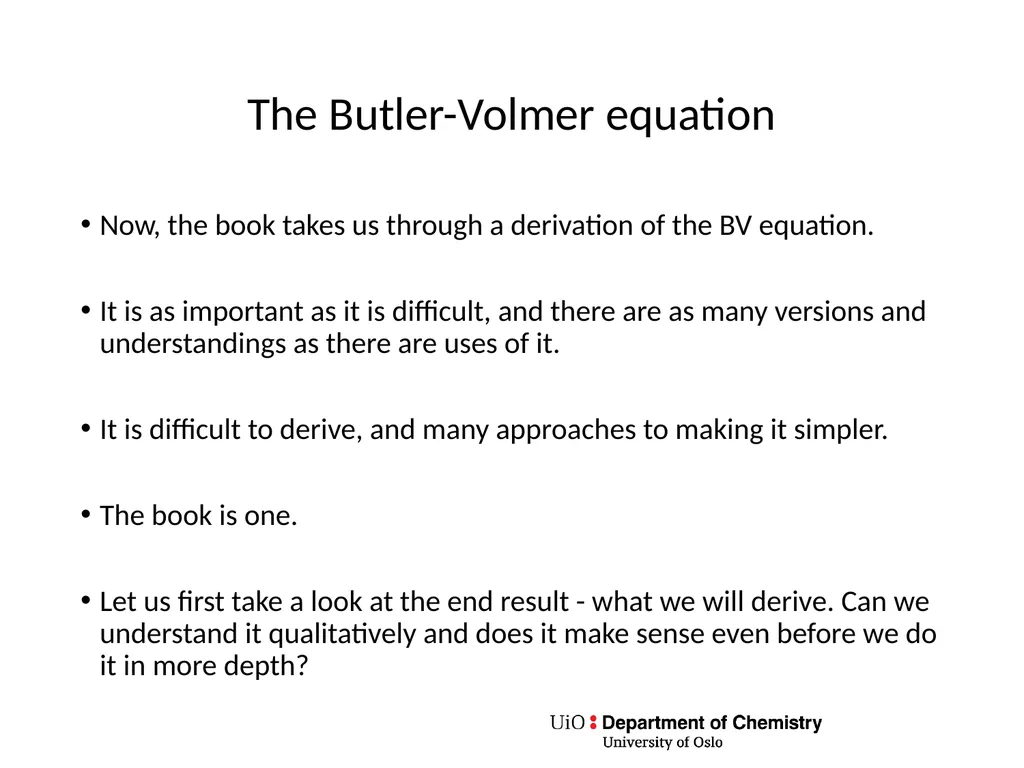 KJM 3110 Electrochemistry Chapter 7. Electrode - slide 9 of 27
