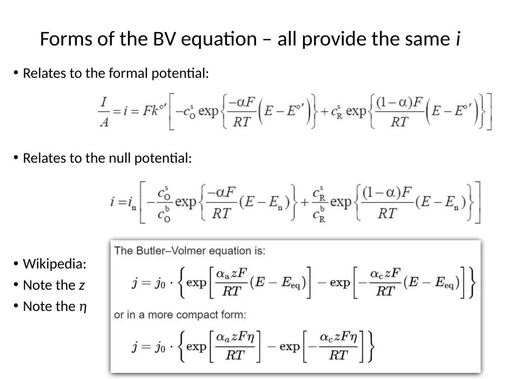 KJM 3110 Electrochemistry Chapter 7. Electrode - slide 22 of 27