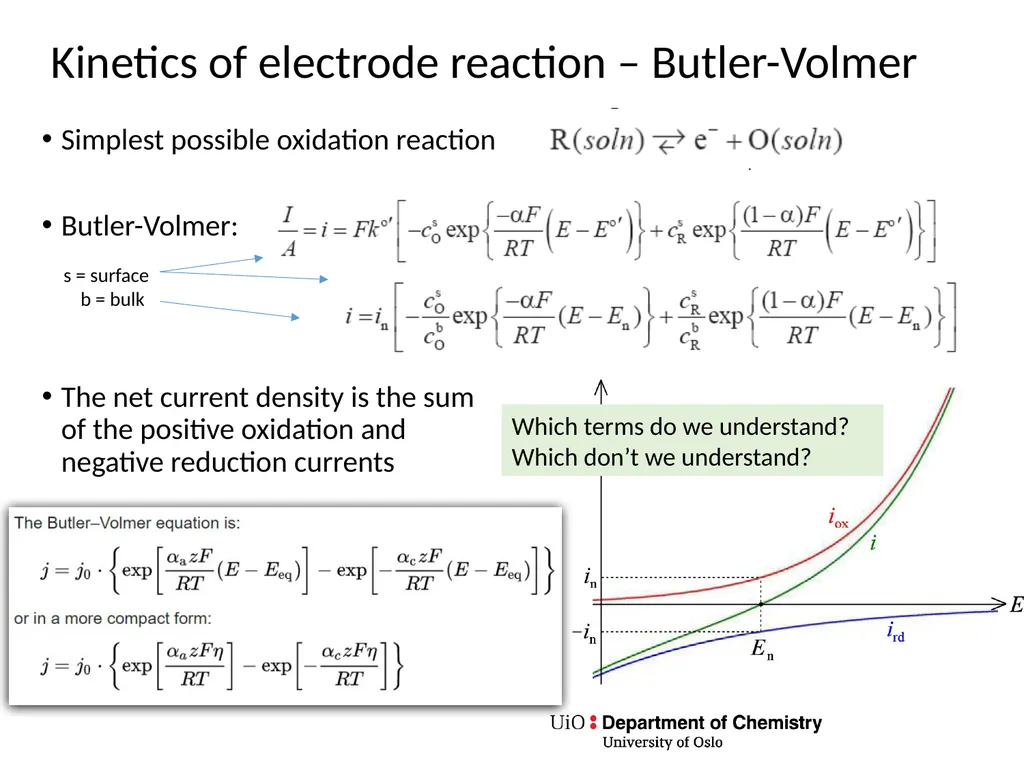 KJM 3110 Electrochemistry Chapter 7. Electrode - slide 12 of 27