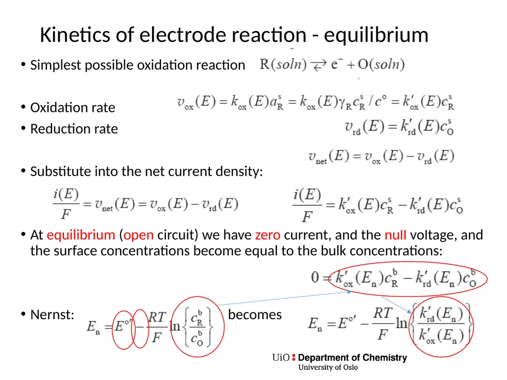 KJM 3110 Electrochemistry Chapter 7. Electrode - slide 15 of 27