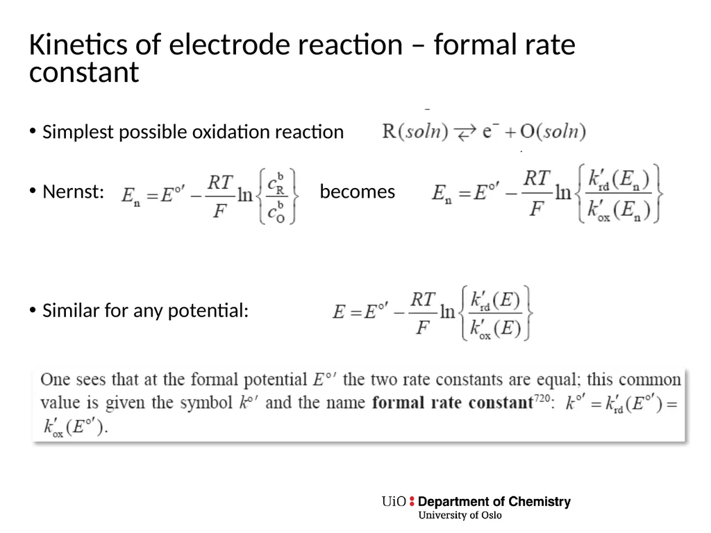 KJM 3110 Electrochemistry Chapter 7. Electrode - slide 17 of 27