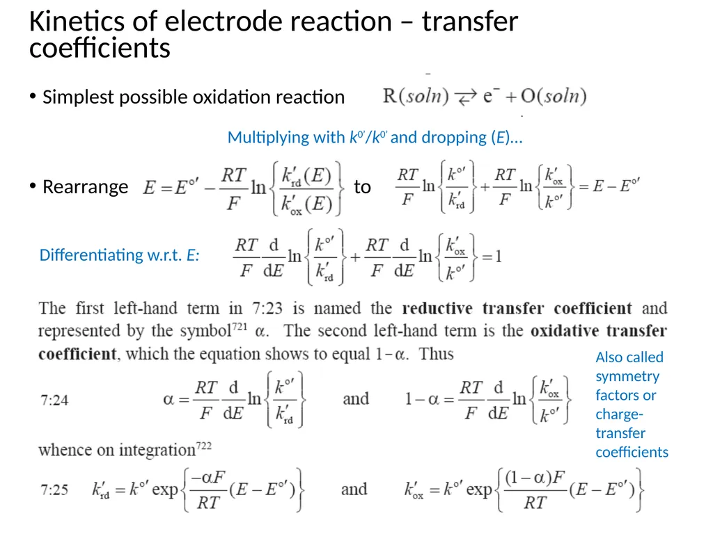 KJM 3110 Electrochemistry Chapter 7. Electrode - slide 18 of 27