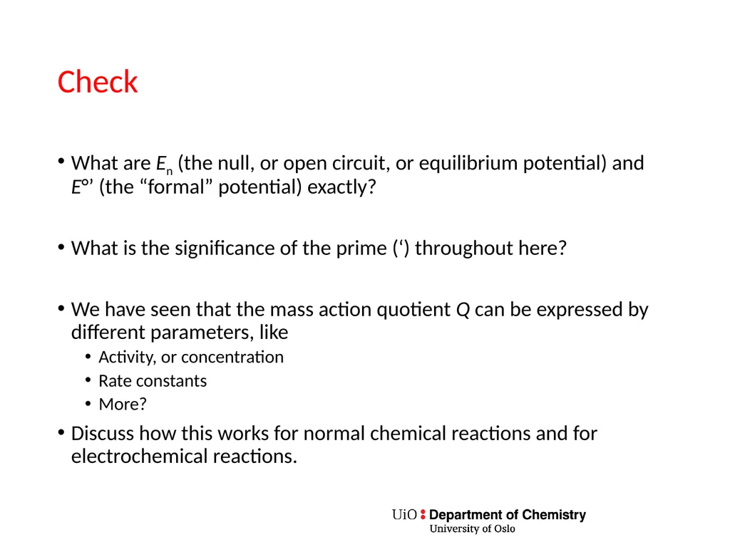 KJM 3110 Electrochemistry Chapter 7. Electrode - slide 16 of 27