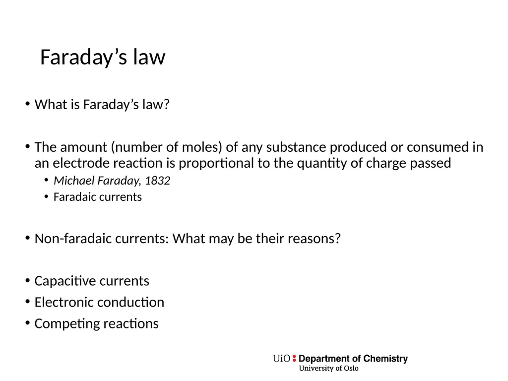 KJM 3110 Electrochemistry Chapter 7. Electrode - slide 5 of 27