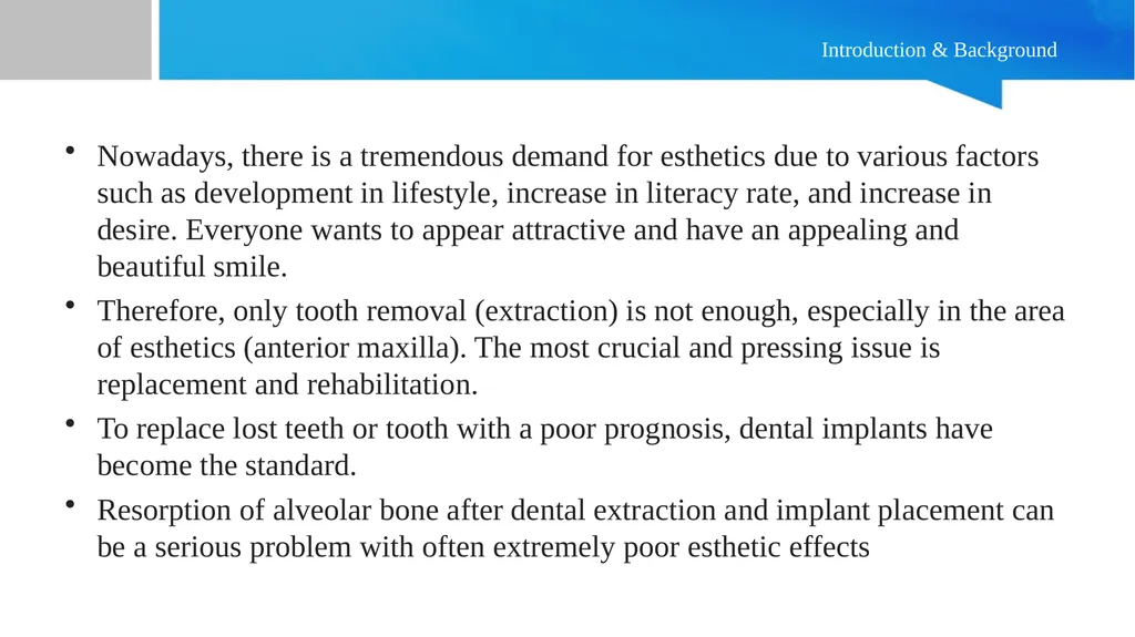 Partial Extraction Therapies (PET): Maintaining - slide 4 of 18