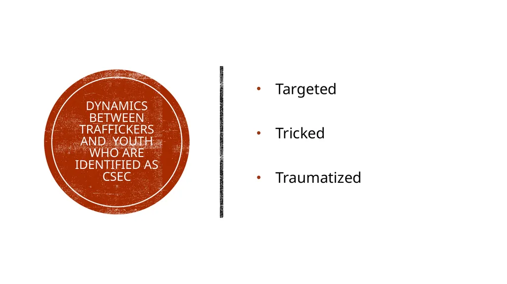 Commercial sexual exploitation CHILDREN (csec) & - slide 11 of 34