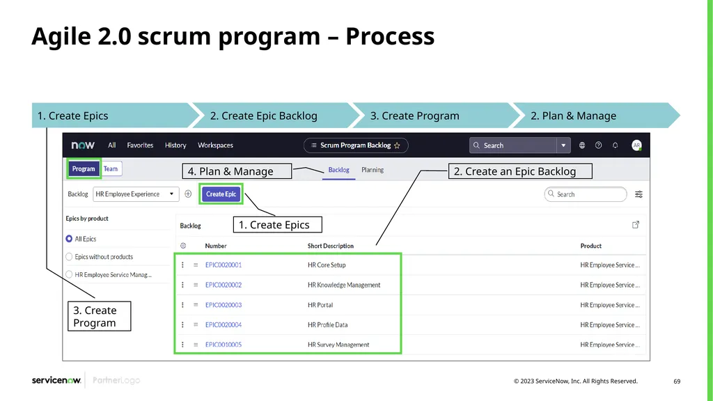 Agile Development 2.0/Scrum Programs Process - slide 69 of 124