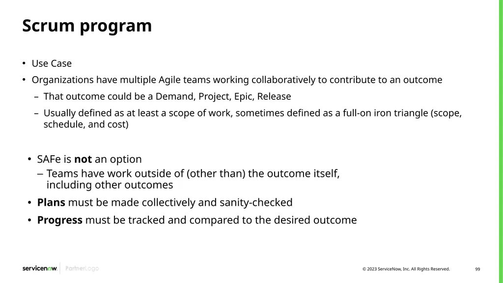 Agile Development 2.0/Scrum Programs Process - slide 99 of 124