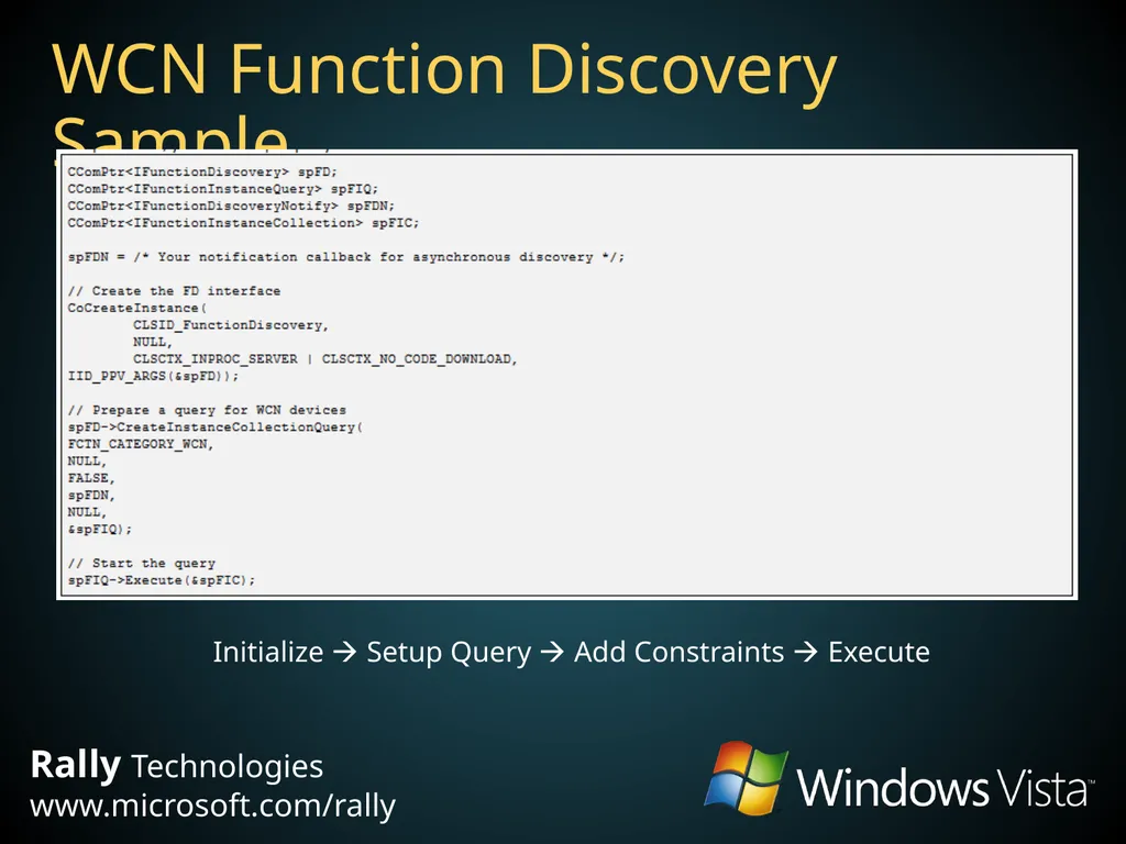 Windows Connect Now Yatharth Gupta Program Manager - slide 18 of 24