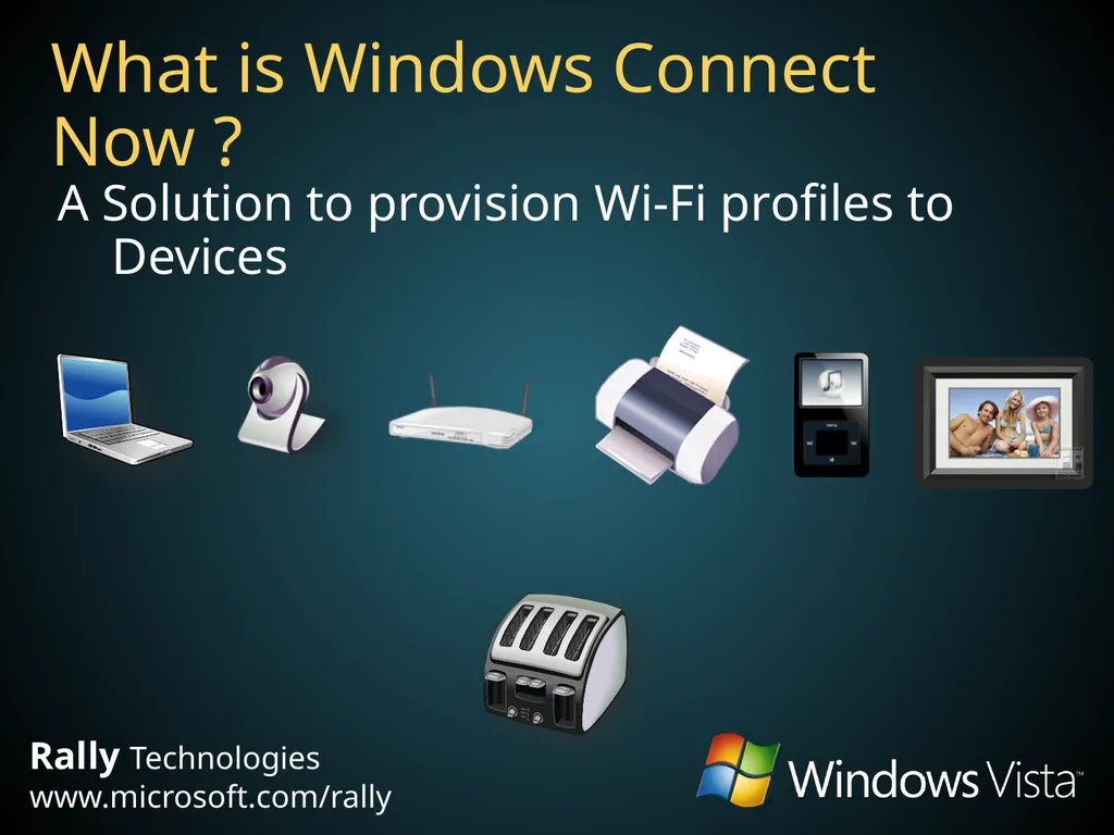 Windows Connect Now Yatharth Gupta Program Manager - slide 2 of 24
