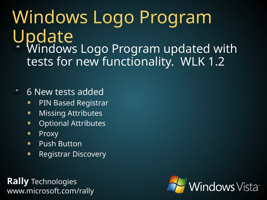 Windows Connect Now Yatharth Gupta Program Manager - slide 21 of 24