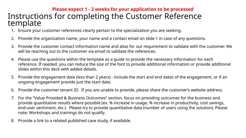 Partner Evidence Program Customer Reference - slide 2 of 5