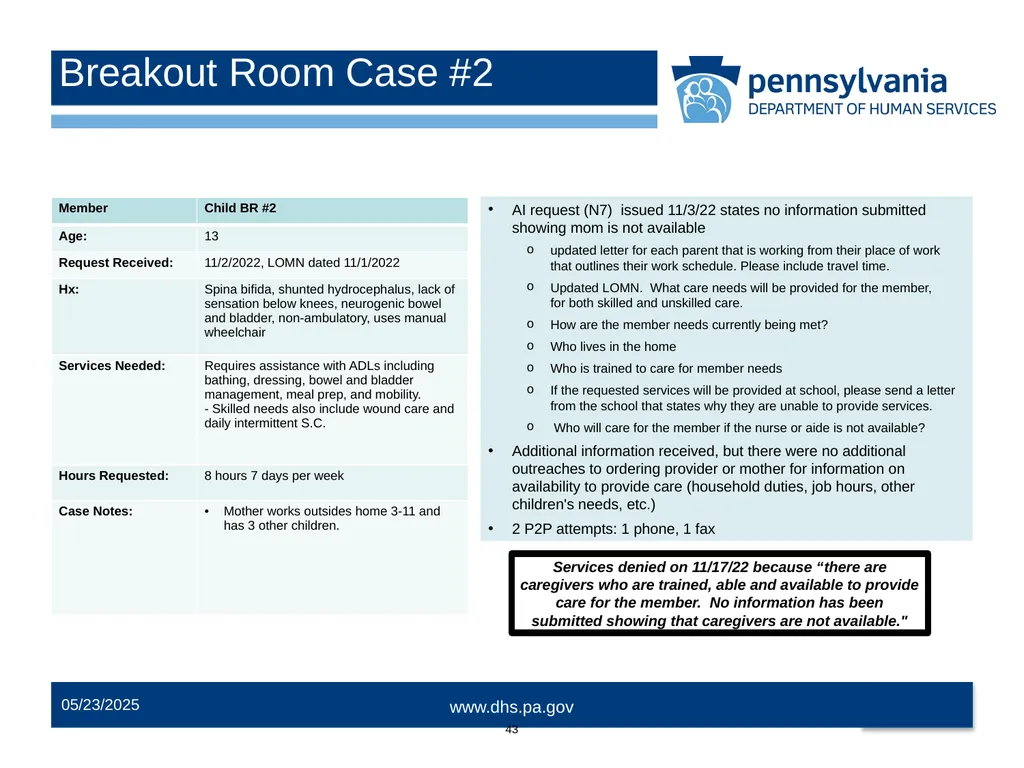 Pediatric Shift Care Training Office of Medical - slide 43 of 52