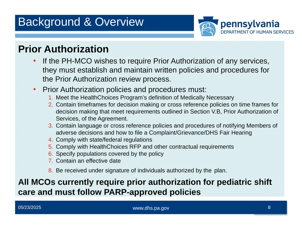 Pediatric Shift Care Training Office of Medical - slide 8 of 52