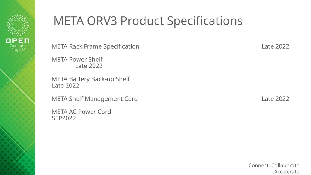 Open Rack V3 Specifications in Progress Steve - slide 13 of 14