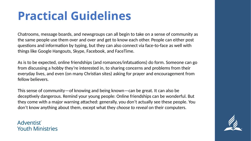 Seminar 10: Digital Ministry Maximizing the - slide 21 of 29