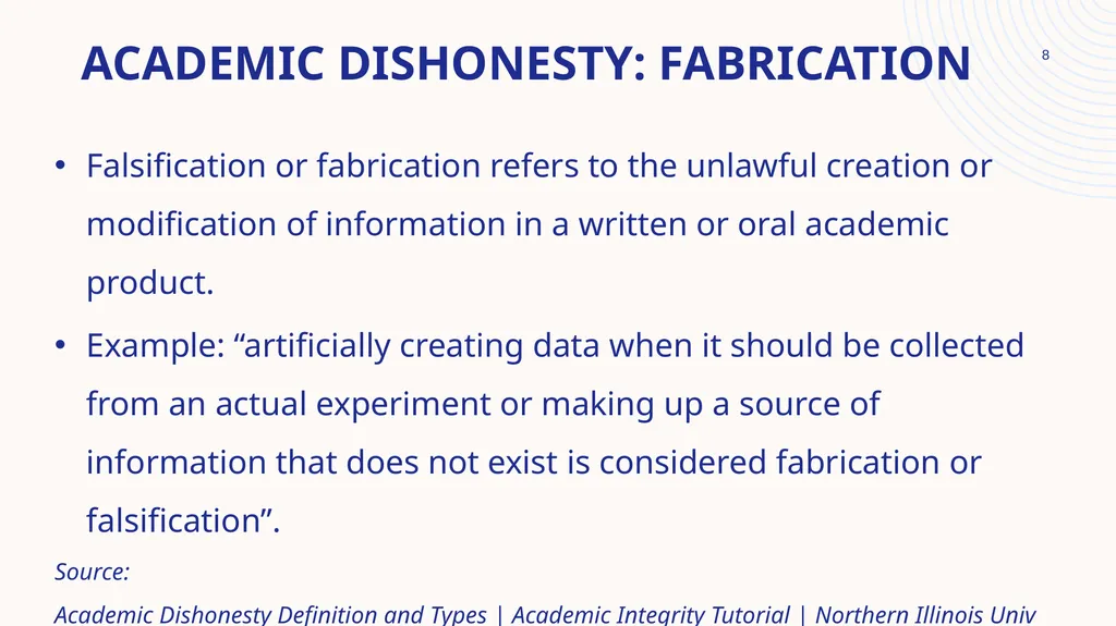 ACADEMIC INTEGRITY MR SIRAYI​ Workshop goal: To - slide 8 of 17
