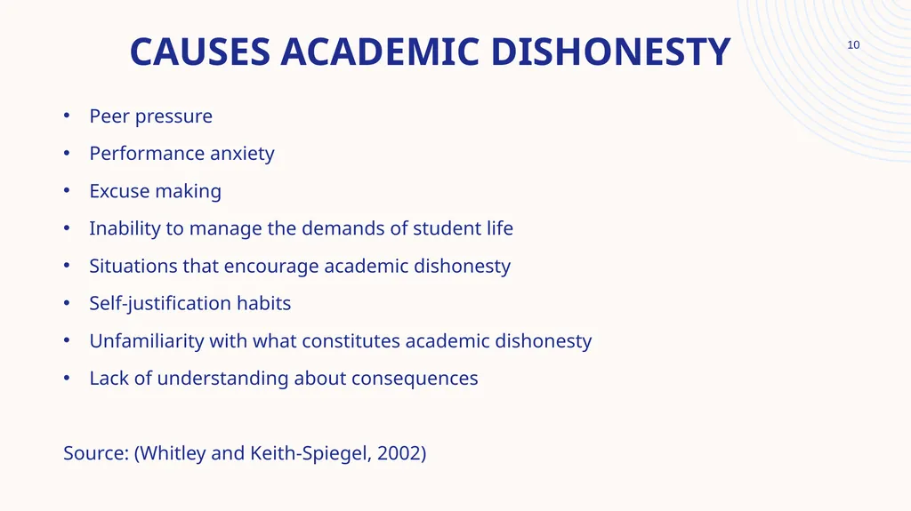 ACADEMIC INTEGRITY MR SIRAYI​ Workshop goal: To - slide 10 of 17
