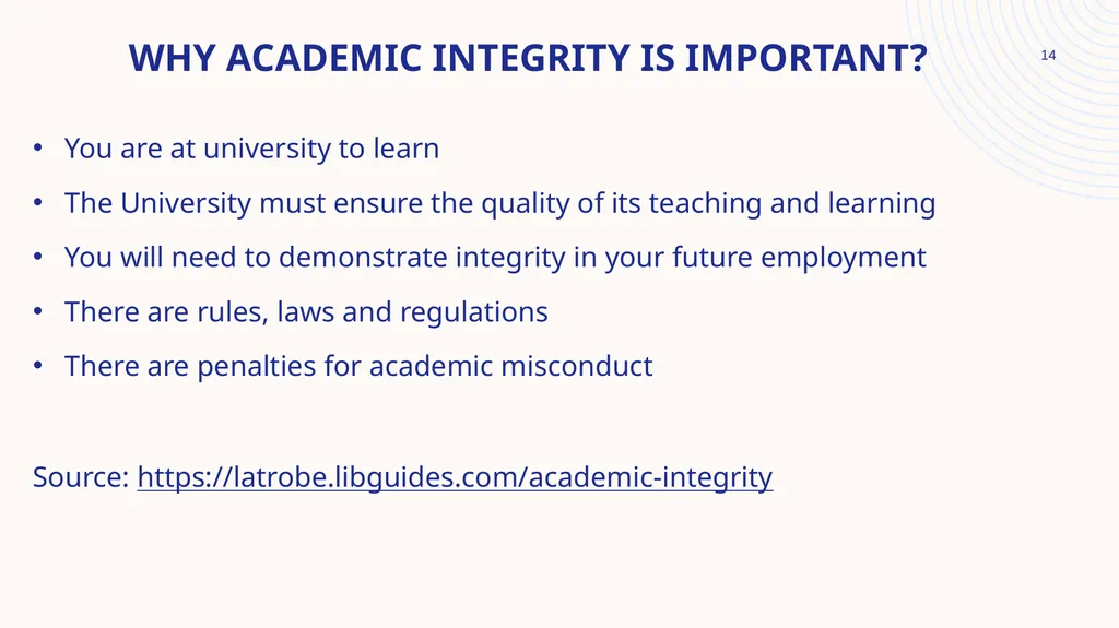 ACADEMIC INTEGRITY MR SIRAYI​ Workshop goal: To - slide 14 of 17