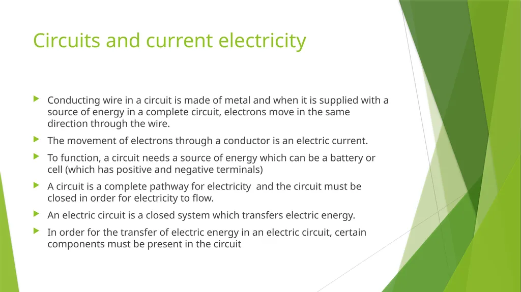 Circuits and current electricity IN TODAY’S - slide 4 of 4