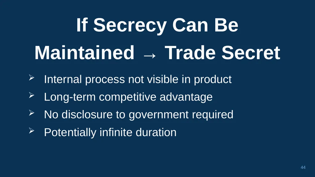 1 CHAPTER 1 Understanding Trade Secrets Protecting - slide 44 of 100