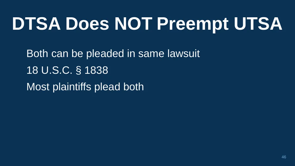 1 CHAPTER 1 Understanding Trade Secrets Protecting - slide 46 of 100