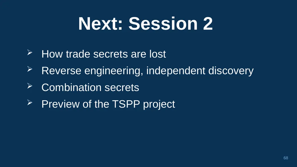 1 CHAPTER 1 Understanding Trade Secrets Protecting - slide 68 of 100