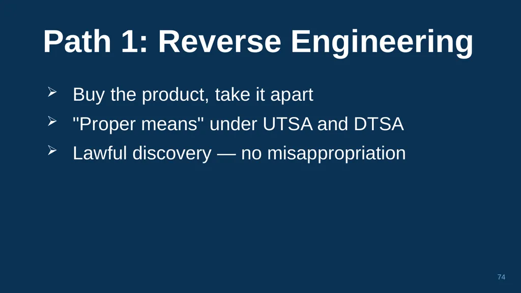 1 CHAPTER 1 Understanding Trade Secrets Protecting - slide 74 of 100