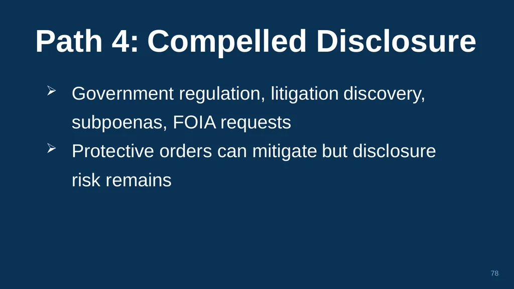 1 CHAPTER 1 Understanding Trade Secrets Protecting - slide 78 of 100