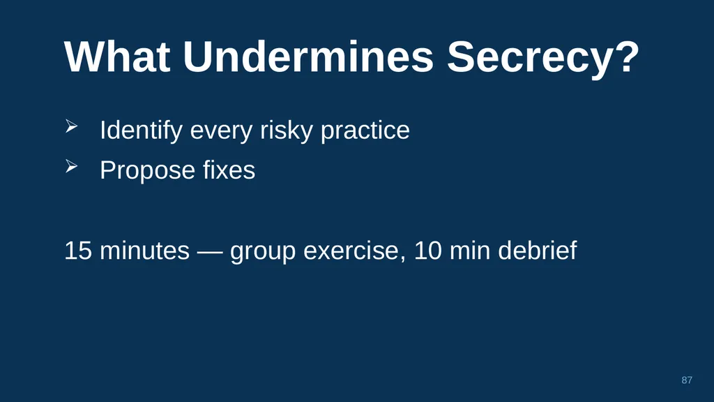 1 CHAPTER 1 Understanding Trade Secrets Protecting - slide 87 of 100