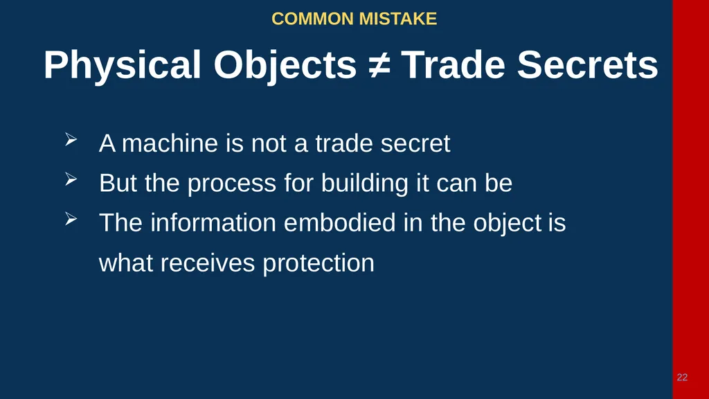 1 CHAPTER 1 Understanding Trade Secrets Protecting - slide 22 of 100