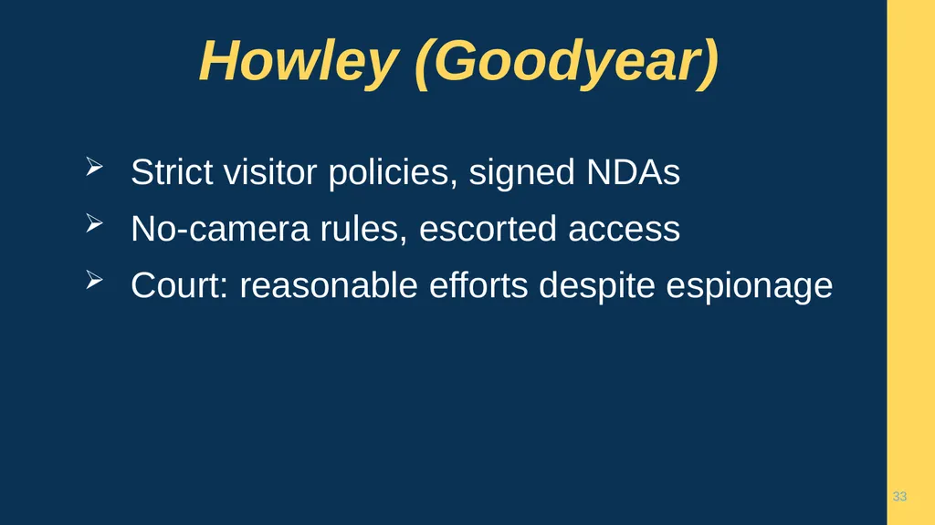1 CHAPTER 1 Understanding Trade Secrets Protecting - slide 33 of 100