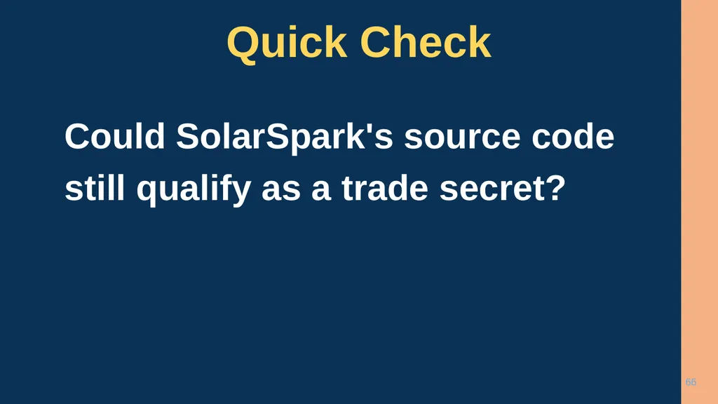 1 CHAPTER 1 Understanding Trade Secrets Protecting - slide 66 of 100