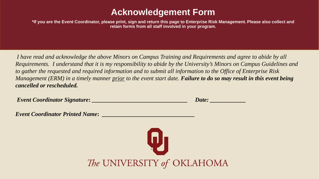 Minors on Campus Training for Non-University/Third - slide 27 of 27