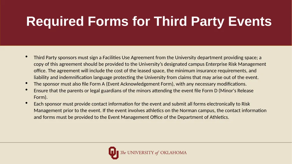 Minors on Campus Training for Non-University/Third - slide 4 of 27