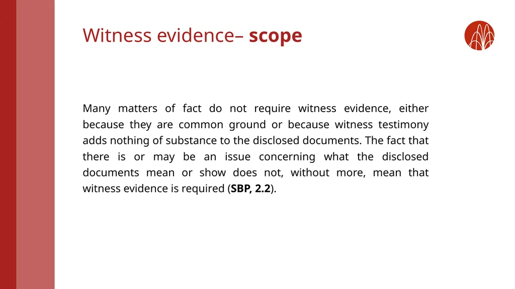 Witness statements: rules and top tips from recent - slide 3 of 20