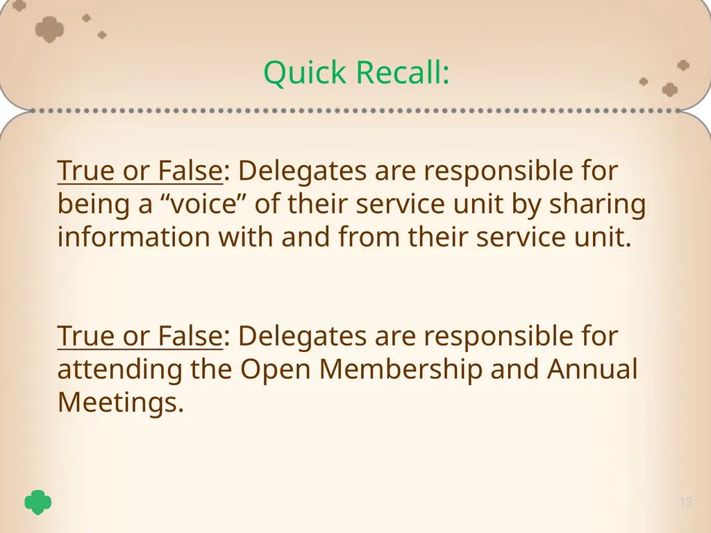1 Delegate Training Tricia Schepp 2 Understand the - slide 13 of 26