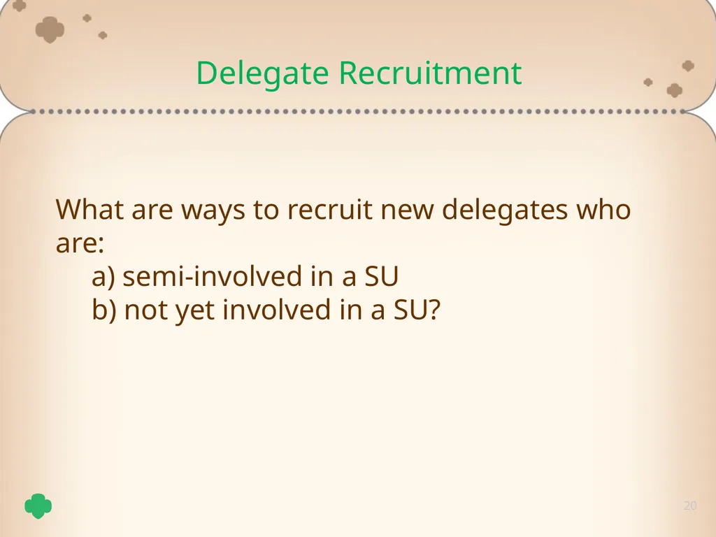 1 Delegate Training Tricia Schepp 2 Understand the - slide 20 of 26