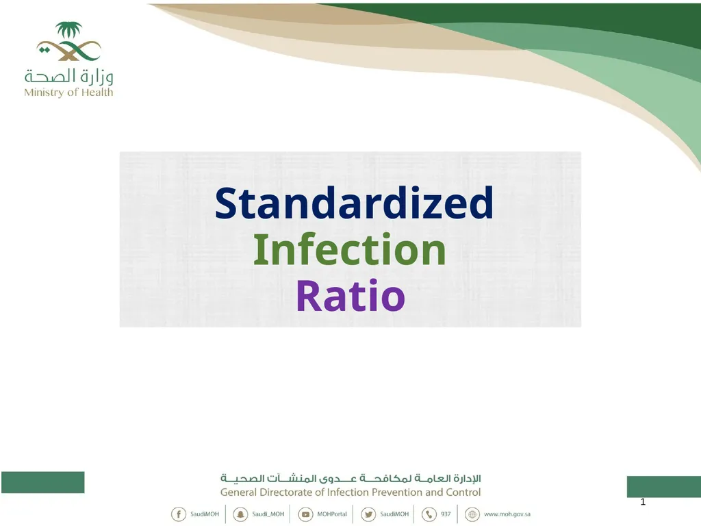 Standardized Infection Ratio 1 Topics - slide 1 of 44