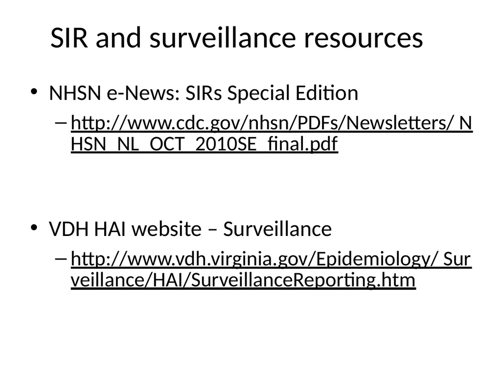 Sir, could you explain the SIR? Dana Burshell, - slide 19 of 19