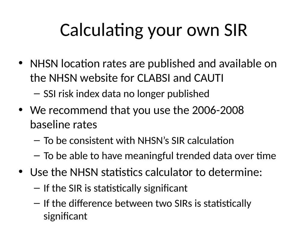 SIR 201: Calculating the Measure, Generating - slide 34 of 44