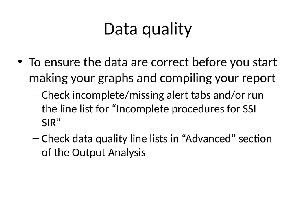 SIR 201: Calculating the Measure, Generating - slide 30 of 44