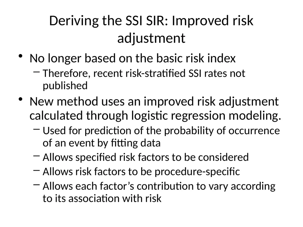 SIR 201: Calculating the Measure, Generating - slide 20 of 44