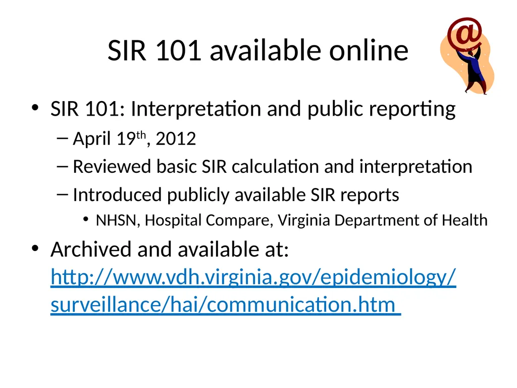 SIR 201: Calculating the Measure, Generating - slide 2 of 44