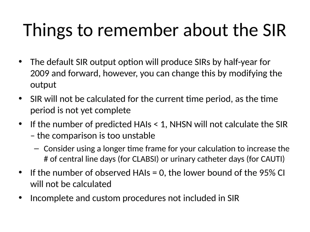 SIR 201: Calculating the Measure, Generating - slide 38 of 44
