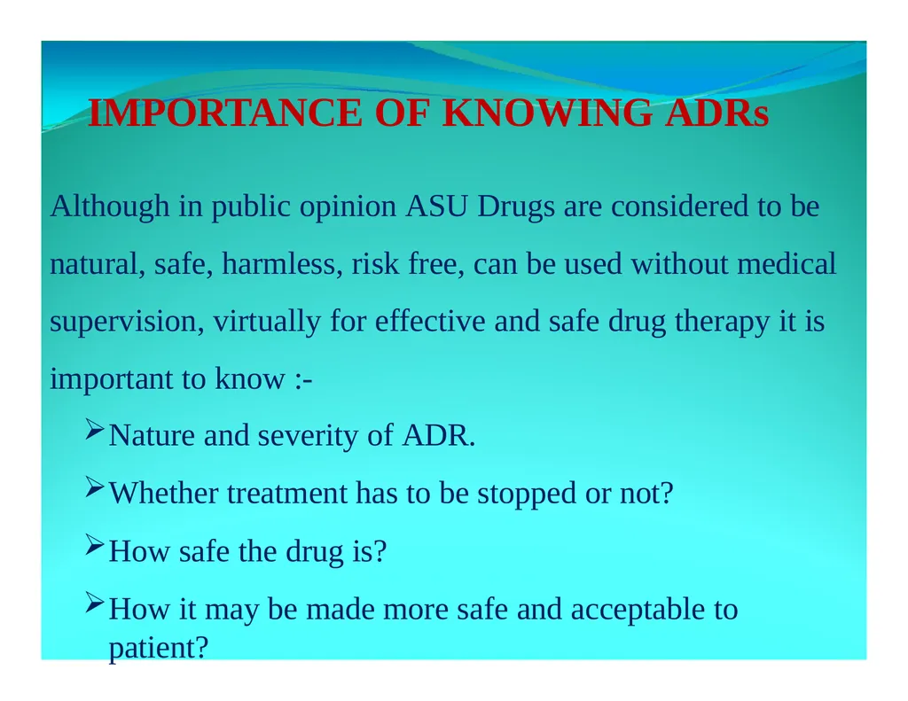 ADVERSE DRUG REACTIONS : IDENTIFICATION, - slide 2 of 32